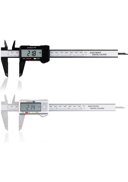 Gümüş Dijital Sürmeli Kumpaslar 0-150MM LCD Elektronik Kumpas Karbon Fiber Ölçer Yükseklik Ölçüm Araçları Aletleri Mikrometre (Yurt Dışından) fiyatları