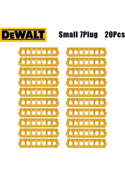 Küçük 7plug 20 Adet Tutucu Dewalt Matkap Parçaları Kutuları Dewalt Alet Aksesuarları Depolama Vidalama Ucu Sabit Matkap Ucu Saklama Kutusu Braketi Şerit (Yurt Dışından)