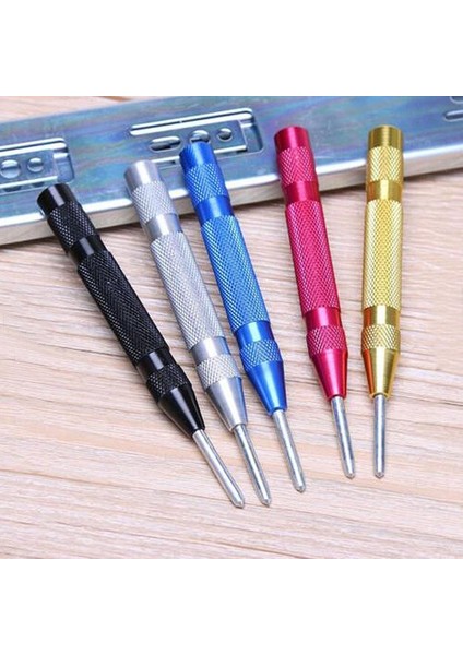 Siyah Çok Fonksiyonlu 5 Inç Otomatik Merkez Pimi Yaylı Mark Merkezi Punch Aracı Ahşap Girinti Mark Ağaç Işleme Aleti Bit (Yurt Dışından) modelleri