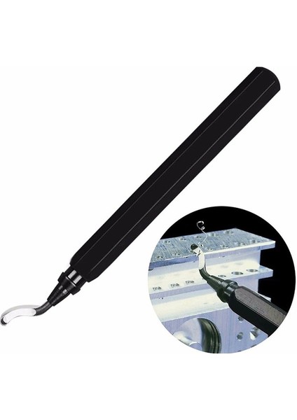 1 Adet Siyah RB1000 Kolu Çapak Metal Çapak Alma Aracı Kolu Sökücü Kesme Aleti 10 Adet Döner Çapak Alma Bıçağı Deburred Için Luminyum Bakır (Yurt Dışından)