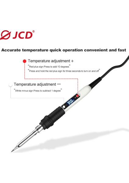 Gümüş 110V Us Plug, Kaynak Uçlu Jcd 80W Dijital Elektrikli Havya Seti Ayarlanabilir Sıcaklık 110V 220V Kaynak Aleti Seramik Isıtıcı Lehimleme Uçları Tamir (Yurt Dışından) fırsatları