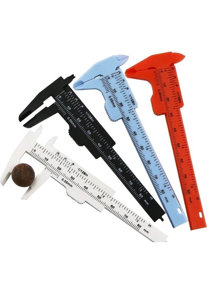 80MM Mavi 80MM 120MM 150MM Dıy Ağaç Işleme Metal Işleme Sıhhi Tesisat Modeli Yapımı Sürmeli Kumpas Açıklık Derinlik Çapı Ölçü Aracı Plastik (Yurt Dışından)