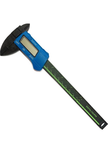 Siyah Dijital Sürmeli Kumpaslar 100/150MM LCD Elektronik Plastik Karbon Fiber Ölçer Yükseklik Ölçüm Aletleri Mikrometre (Yurt Dışından) fırsatları
