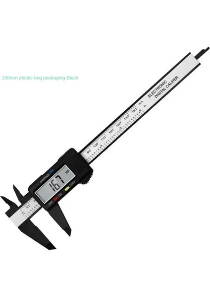 Siyah Elektronik Dijital Kumpas Karbon Fiber Kadran Sürmeli Kumpas Ölçer Mikrometre Ölçme Aracı Dijital Cetvel Sürmeli Kumpas (Yurt Dışından)