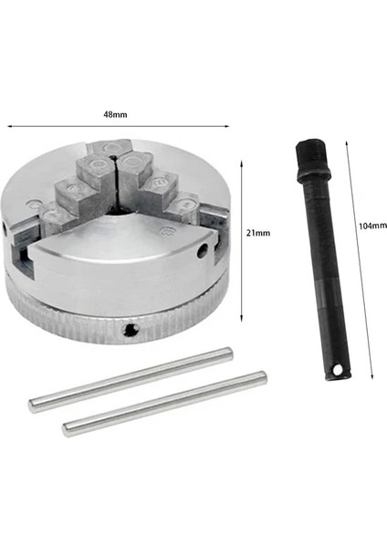 Torna Aynası 1 Takım 3 Çeneli Manuel Torna Aynası Torna Makinesi Araçları Aksesuarları Z011 Metal 3 Çeneli Torna Aynası Kendinden Merkezleme Çinko Alaşımı (Yurt Dışından)