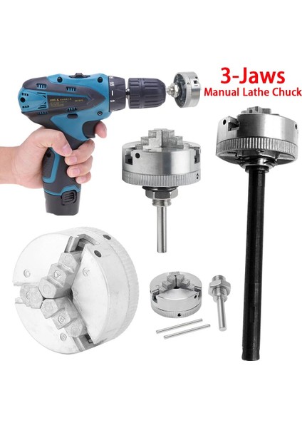 Torna Aynası 1 Takım 3 Çeneli Manuel Torna Aynası Torna Makinesi Araçları Aksesuarları Z011 Metal 3 Çeneli Torna Aynası Kendinden Merkezleme Çinko Alaşımı (Yurt Dışından) fiyatları