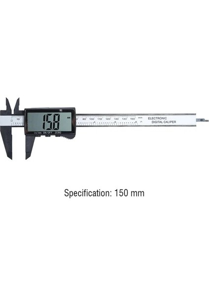 A 100/150MM Sürmeli Kumpas Plastik Elektronik Dijital Kumpas Yüksek Hassasiyetli Ölçü Aleti Sürmeli Kumpas Ölçme Araçları (Yurt Dışından)