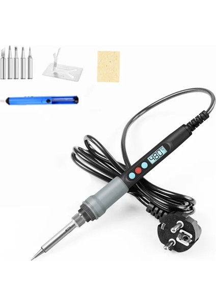 9 Adet Abd Plug 110V 90W Havya Taşınabilir Dijital Sıcaklık Ayarı Otomatik Uyku Dahili Termal Seramik Isıtma Elektronik Kaynak Araçları (Yurt Dışından)