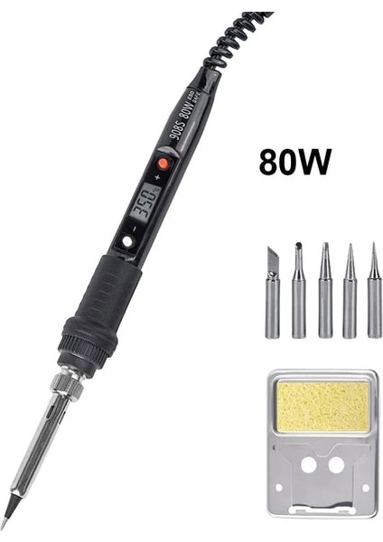 908S Kıt2 80W 110V, Ab Jcd 908S Elektrikli Havya Kiti LCD Dijital Kaynak Kalem Bga Havya Lehim Kaynakçı Ucu Teneke Kalem Ev Dıy Için 80 W (Yurt Dışından)