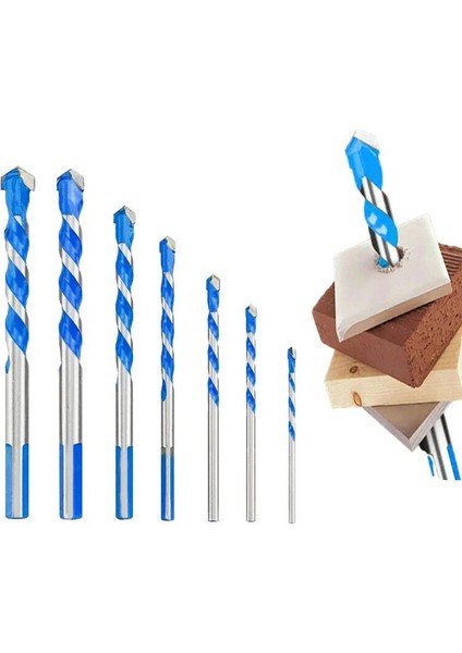 7PCS-456681012 3-12MM Profesyonel Tungsten Karbür Matkap Uçları Cam, Seramik Karo, Beton, Metal Matkap Ucu Seti Araçlarını Delmek Için Kullanılır (Yurt Dışından) indirimleri