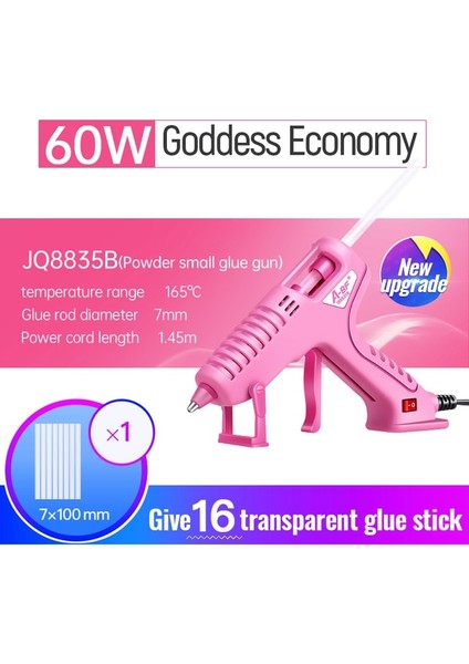 JQ8835B A-Bf Sıcak Tutkal Tabancası Silikon Tabanca 7MM/11MM Endüstriyel Sınıf Ev Dıy Mini Silahlar El Tamir Güç Aracı 60W 100V-240V (Yurt Dışından)