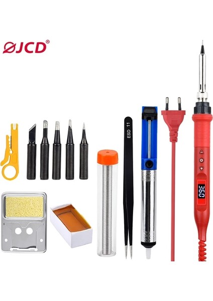 Gri 80W 110V, Ab Jcd 908U 80W Kalay Havya Aydınlatma Çok Fonksiyonlu Düğme Lehimleme Seti Lehimleme Diy Kiti Için Ayarlanabilir Sıcaklık (Yurt Dışından)