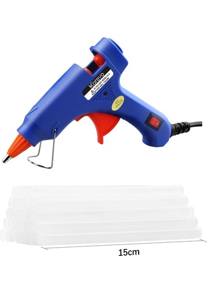 Tabanca ve 10 Tutkal Ab 20W Sıcak Tutkal Tabancası ile 5 Adet Tutkal Çubuğu 7*150MM Endüstriyel Mini Silahlar Termo Elektrikli Isı Sıcaklığı Onarım Aracı Dıy (Yurt Dışından)