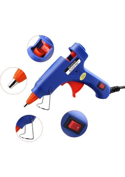 Tabanca ve 10 Tutkal Ab 20W Sıcak Tutkal Tabancası ile 5 Adet Tutkal Çubuğu 7*150MM Endüstriyel Mini Silahlar Termo Elektrikli Isı Sıcaklığı Onarım Aracı Dıy (Yurt Dışından) fiyatları