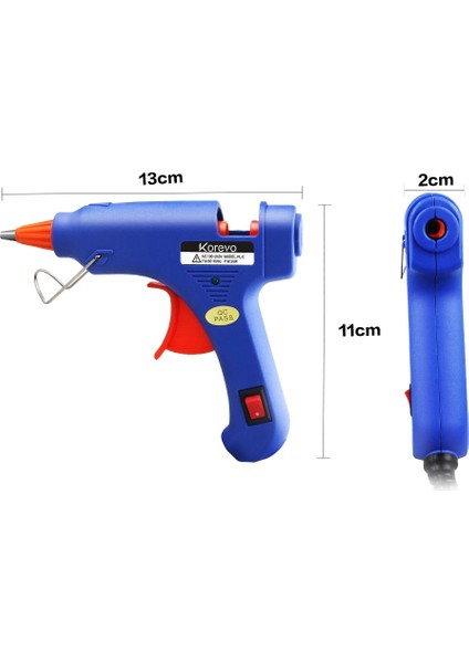 Tabanca ve 10 Tutkal Ab 20W Sıcak Tutkal Tabancası ile 5 Adet Tutkal Çubuğu 7*150MM Endüstriyel Mini Silahlar Termo Elektrikli Isı Sıcaklığı Onarım Aracı Dıy (Yurt Dışından) modelleri