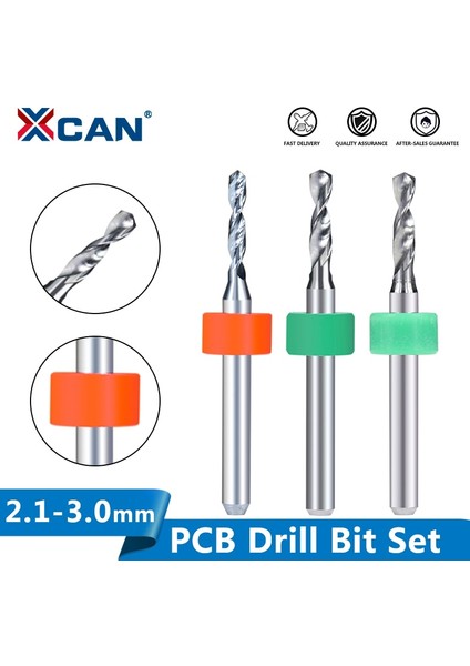 10 Adet 2.7mm Xcan 10 Adet 2.1mm Ila 3.0mm Pcb Matkap Ucu Seti Sondaj Baskı Devre Karbür Cnc Makinesi Mini Matkap Uçları (Yurt Dışından)