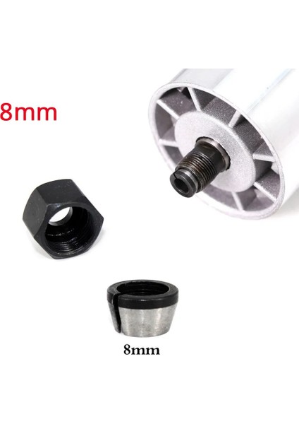 8mm 8mm Ahşap Yönlendirici Chuck ile Somun Giyotin Pens Adaptörü Gravür Kırpma Makinesi Elektrikli Freze Makinesi Freze Kesicisi Aksesuarları (Yurt Dışından) fiyatları