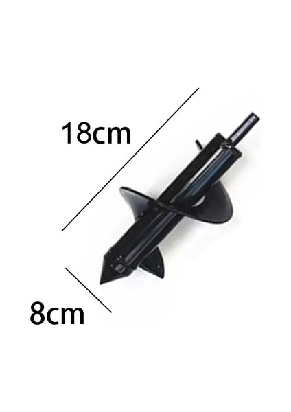 8X18 cm Bahçe Burgu Matkap Ucu Aracı Çelik Ekici Burgu Matkap Burgu Sonrası Delik Kazıcı Çiçek Dikim Delik Kazıcı Matkap Tohum Fenceplante (Yurt Dışından)