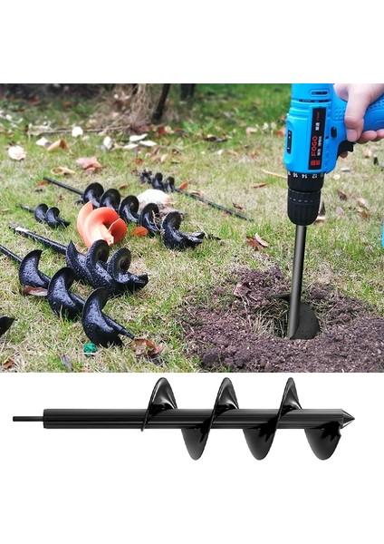 8X18 cm Bahçe Burgu Matkap Ucu Aracı Çelik Ekici Burgu Matkap Burgu Sonrası Delik Kazıcı Çiçek Dikim Delik Kazıcı Matkap Tohum Fenceplante (Yurt Dışından) fiyatları