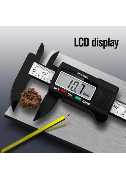 0-100MM Dijital Sürmeli Kumpas Elektronik Dijital LCD Sürmeli Kumpas Aracı Cetvel Ölçme Ölçer Kalibre Sürmeli (Yurt Dışından) fırsatları