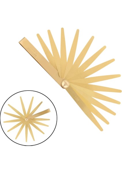 Yüksek Hassasiyetli Metrik Boşluk Metrik Dolgu Feeler Ölçer 0.05-1 M 13 Bıçak Mesafe Bulucu Feeler Pirinç Ölçü Aracı (Yurt Dışından) fiyatları