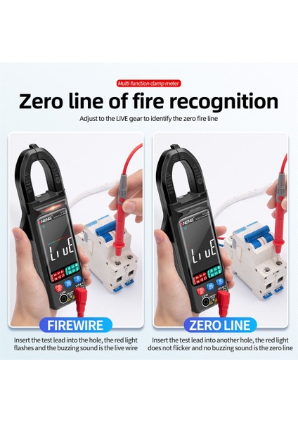 ST212 Kırmızı ST211 ST212 Dijital Pens Metre 6000 Sayım Multimetre Dc/ac Gerilim Akım Test Cihazı Araba Amp Hz Büyük Renkli Ekran Ncv Ohm Testi (Yurt Dışından) fırsatları