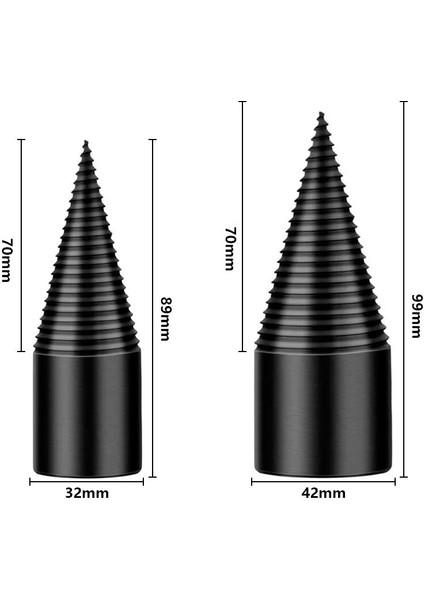 42MM Altıgen Şaft 32/42MM Yakacak Odun Ayırıcı Matkap Ucu Yuvarlak/altıgen/üçgen Şaft Yakacak Odun Doğrayıcı Rayba Yumruk Ahşap Kırma Makinesi Ağaç Kıyıcı (Yurt Dışından) fırsatları