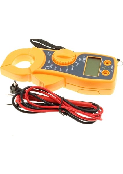 Sarı Kelepçe Dijital Arka Işık Multimetre LCD Ac/dc Ampermetre Voltmetre Ohm Transistör Test Cihazı Çok Metre (Yurt Dışından)