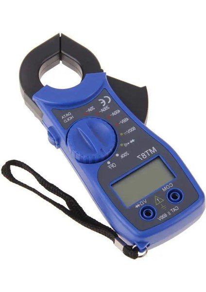 Sarı Kelepçe Dijital Arka Işık Multimetre LCD Ac/dc Ampermetre Voltmetre Ohm Transistör Test Cihazı Çok Metre (Yurt Dışından)