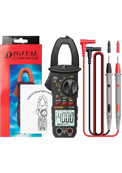 Kırmızı Dijital Multimetre, Trms 6000 Ac/dc Gerilim Akımını, Kapasitesini Ölçen Otomatik Aralıklı Gerilim Test Cihazı Voltmetresini Sayım (Yurt Dışından) indirimleri