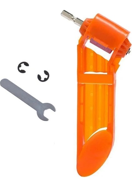 Turuncu 2.0-12.5mm Taşınabilir Matkap Ucu Kalemtıraş 1 Takım Korindon Taşlama Bit Aracı Büküm Matkap Ucu Bileme Makinesi (Yurt Dışından)