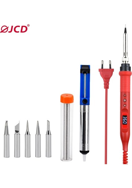Turuncu 80W, Abd Jcd 220V/110V Havya Kiti 80W Çok Fonksiyonlu Düğme Ayarlanabilir Sıcaklık Lehimleme Istasyonu LCD Dijital Ekran IRON908U (Yurt Dışından)
