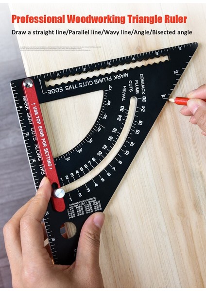 Imperial 7 Inç Üçgen Cetvel Uzatma Çubuğu Alüminyum Alaşımlı Açı Iletki Hız Inç Kare Bina Çerçeveleme Için Ölçüm Cetveli Çalışma Aracı (Yurt Dışından) fırsatları
