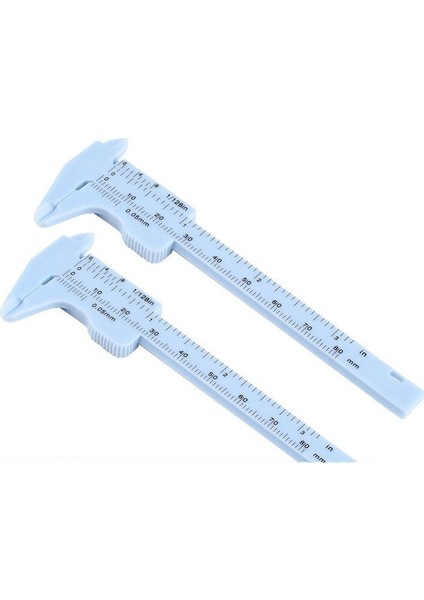 Mavi Sürmeli Kumpas 80MM Plastik Kadran Ölçer Mikrometre Ölçme Cetveli Iç Çap Derinlik Ölçme Aracı (Yurt Dışından)