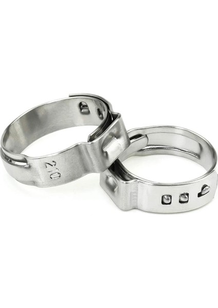 Gümüş Yeni 304 Paslanmaz Çelik Tek Kulaklı Çelik Olmayan Hortum Kelepçesi Sınıflandırma Kiti, 128 Parça (Yurt Dışından) fırsatları