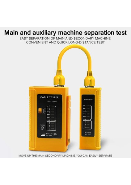 Sarı Profesyonel RJ45 RJ11 Kablo Lan Test Cihazı Ağ Kablosu Test Cihazı Lan Kablo Test Cihazı Ağ Aracı (Yurt Dışından) fiyatları