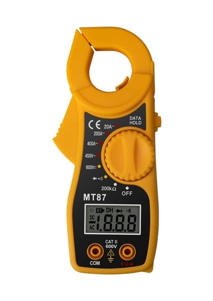Sarı Aneng MT87 Dijital Kelepçe Multimetre 1999 Sayımlar Ac Amp Ampermetre Voltmetre Ncv Ohm Yüksek Hassasiyetli Test Cihazı Profesyonel Metre Testi (Yurt Dışından)