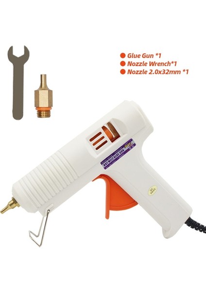 2.0X32MM 100W,AU Sıcak Tutkal Tabancası 100W Sabit Sıcaklık Elektrikli Sıcak Eriyik Tabancası 1mm Meme 11MM Tutkal Çubukları Tamir Aracı (Yurt Dışından)