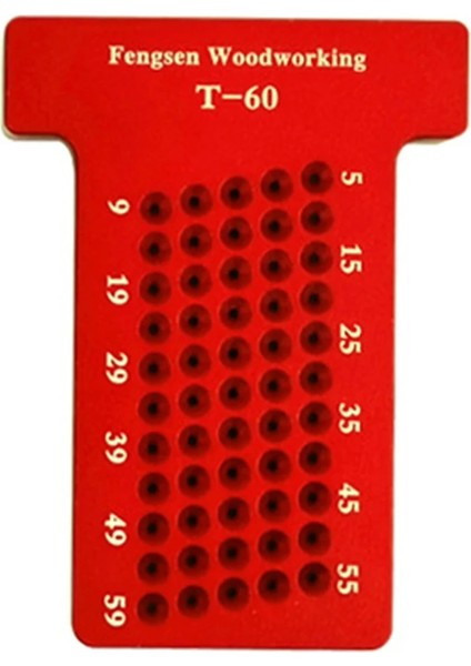 Kırmızı T60 Ağaç Işleme Scriber T-Tipi Ahşap Ölçer Kumpas Cetvel Marangoz Ölçme Aracı Aşınmaya Dayanıklı ve Paslanmaya Dayanıklı Dayanıklı (Yurt Dışından) indirimleri