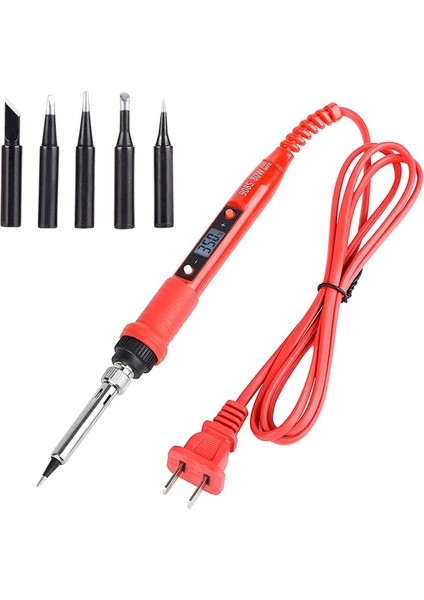 Turuncu 80W 110V, Abd Jcd 80W Havya Kiti Dijital LCD Lehim Tabancası Ayarlanabilir Sıcaklık Kontrollü Havya Ev Onarım Havya Araçları (Yurt Dışından)