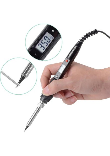 Turuncu 80W 110V, Abd Jcd 80W Havya Kiti Dijital LCD Lehim Tabancası Ayarlanabilir Sıcaklık Kontrollü Havya Ev Onarım Havya Araçları (Yurt Dışından) fırsatları