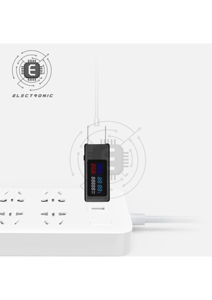 Beyaz DC4-30V USB Akım Gerilim Zamanlama Güç Kapasitesi Elektrik Miktarı Test Cihazı LCD Renkli Ekran 5A Desteği 120W Hızlı Şarj ile (Yurt Dışından) indirimleri