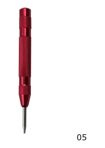 Kırmızı Çok Fonksiyonlu 5 Inç Otomatik Merkez Pimi Yaylı Mark Merkezi Punch Aracı Ahşap Girinti Mark Ağaç Işleme Aleti Bit (Yurt Dışından)