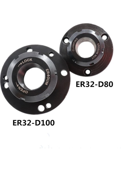 ER32-D80 80MM/100MM Çap ER32 Collet Chuck Yüksek Doğruluk Karbon Çelik Sabitleme Chuck Tutucu Cnc Freze Masa Makinesi Torna Aracı (Yurt Dışından)