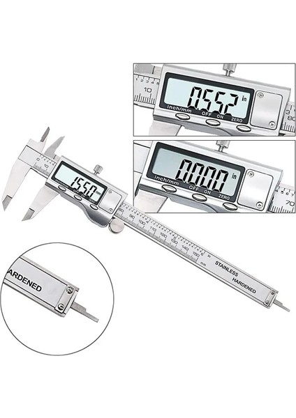 Kaliper Xıngweıang 0-150MM/6 "metal Dijital Kalıper Sürgülü Kumpas Göstergesi Mikrometre (Yurt Dışından)