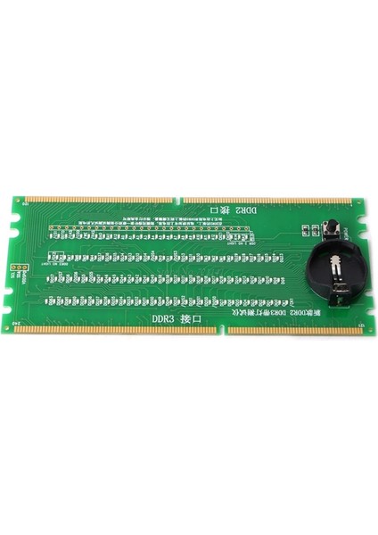 Masaüstü Anakart Entegre Devreleri Için Yeşil Ddr2 ve Ddr3 2'si 1 Arada Aydınlatmalı Test Cihazı (Yurt Dışından)