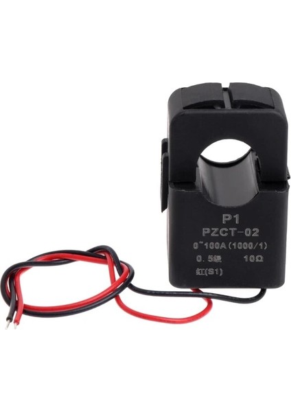 Siyah Pzct-02 Bölünmüş Çekirdek Akım Trafosu Bobin Sensörü 100A Amp Enerji Ölçer Ölçme Bina Elektrik Tüketimi (Yurt Dışından)