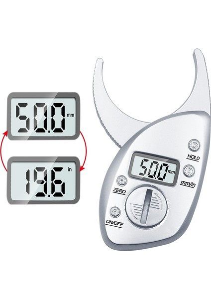 Beyaz Dijital Vücut Yağ Kumpas Deri Kıvrımlı Kumpas LCD Ekran Vücut Yağ Kaliper Katlama Analiz Cihazı Ölçüm Kalınlığı Kumpas (Yurt Dışından) fırsatları