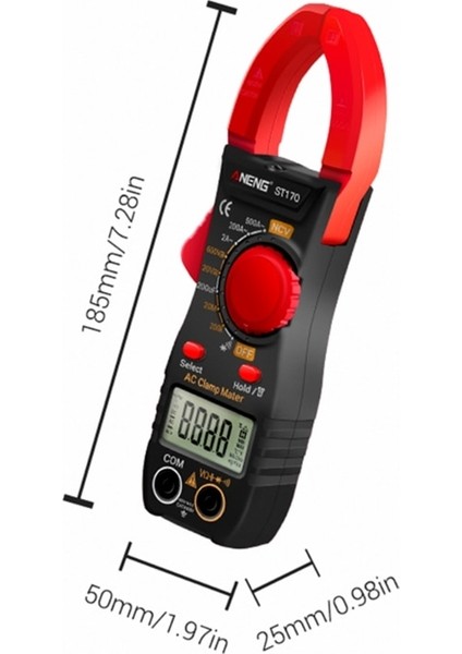 Siyah 69HF Yüksek Doğruluk Pens Metre Amp Metre True Rms Multimetre Otomatik Değişen Volt Test Cihazı (Yurt Dışından) fiyatları