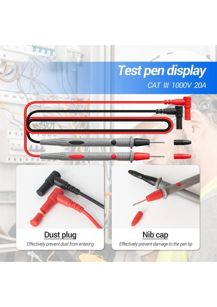 Sarı Dijital Kelepçe Multimetre 6000 Sayım Dc Ac Direnç Kapasite Diyot Test Cihazı (Yurt Dışından) indirimleri